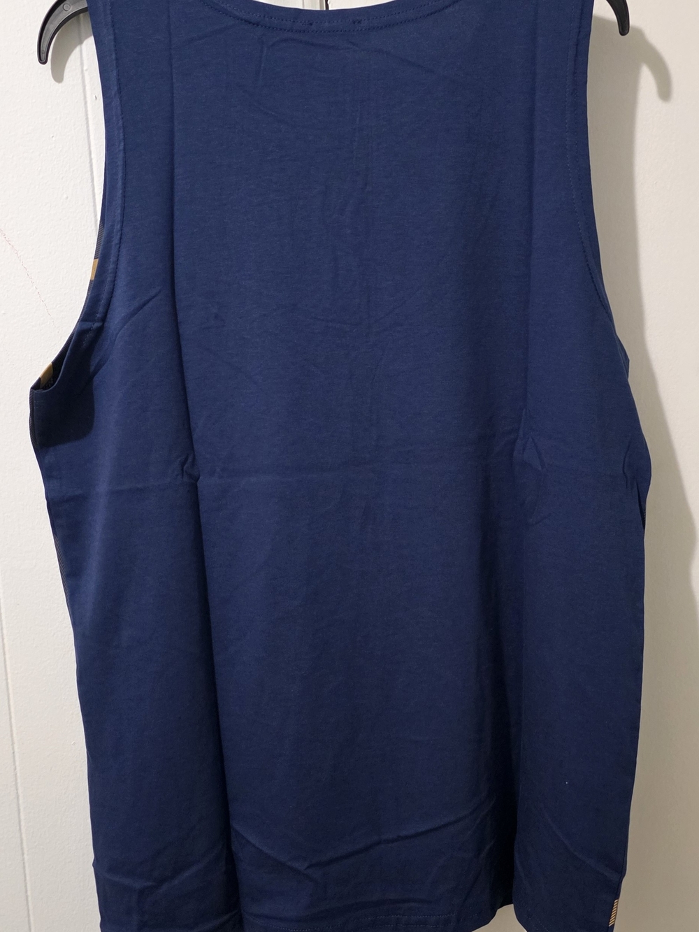 Burberry Navy and Gold Plaid Sleeveless Top - Picture 2 of 2